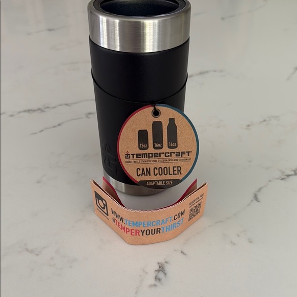 Tempercraft Black Can Cooler (new) - Picture 1 of 4